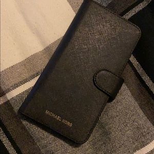 Michael Kors Cell iPhone 6 Plus Wallet Black